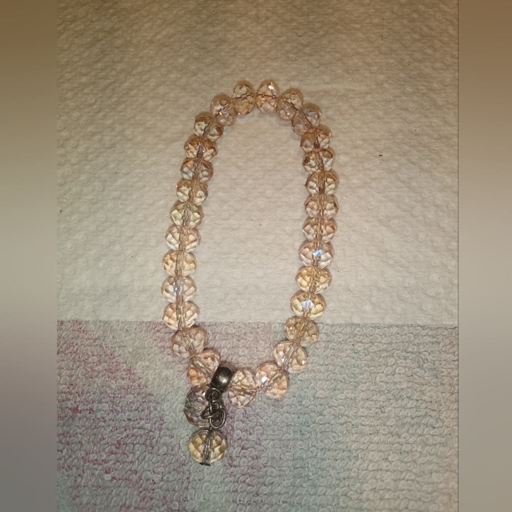 Cream Crystal Bracelet with Elegant Design